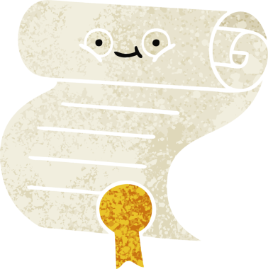 Bir insan tarafından çizilen sözleşmenin retro illüstrasyon tarzı karikatürü