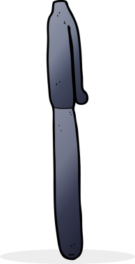 Bir insan tarafından çizilmiş karikatür kalem.