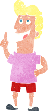 Bir insan tarafından çizilmiş bir fikri olan çizgi film adamı.