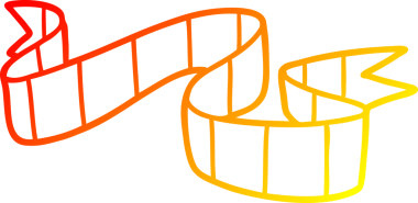 Bir insan tarafından çizilmiş karikatür çiziminin sıcak gradyan çizimi