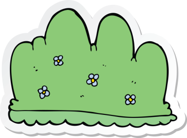 Bir insan tarafından çizilmiş karikatür çiti çıkartması.