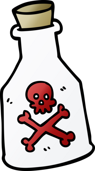 Bir insan tarafından çizilmiş karalama zehri.