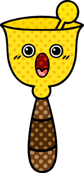 Bir insan tarafından çizilmiş okul çanının çizgi filmi.