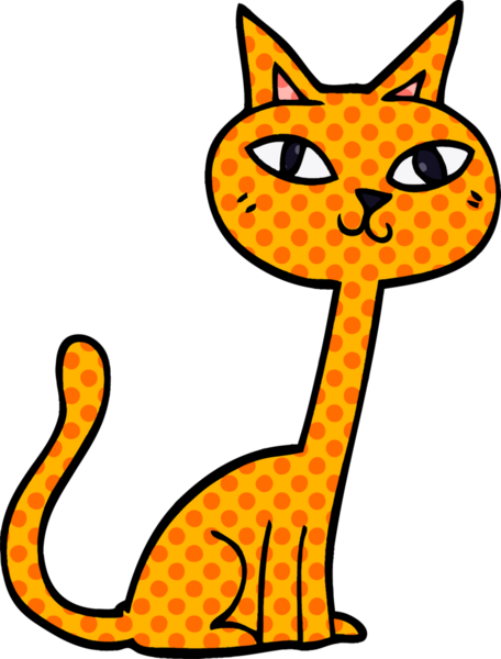 bir insan tarafından çizilmiş karalama kedisi