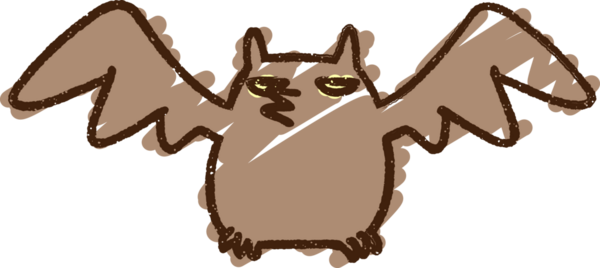 Bir insan tarafından çizilen Yarasa Tebeşiri