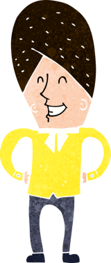 Bir insan tarafından çizilmiş el çizimi karikatür