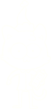 Bir insan tarafından çizilen Noel Kedisi Tebeşiri