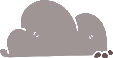 Bir insan tarafından çizilmiş karalama kayası.