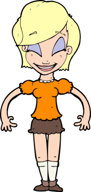 Bir insan tarafından çizilmiş güzel bir kadın.