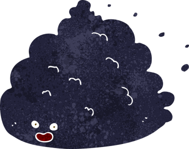 bir insan tarafından çizilmiş çizgi film karakteri