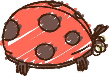 Uğur böceği Tebeşiri Bir insan tarafından çizilmiş