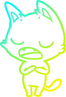 Bir insan tarafından çizilmiş soğuk gradyan çizgi film.