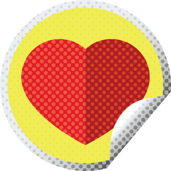 kalp sembolü grafik vektör çizimi bir insan tarafından çizilmiş dairesel etiket