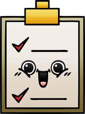 Bir insan tarafından çizilmiş bir kontrol listesinin gölgelendirilmiş çizimi