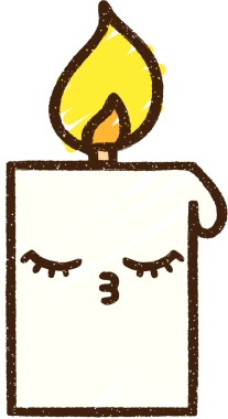 Mum Yanan Tebeşir Bir insan tarafından çizilmiş