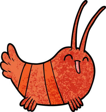 bir insan tarafından çizilmiş kerevit karikatürü