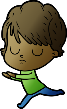 Bir insan tarafından çizilmiş karikatür kadın.