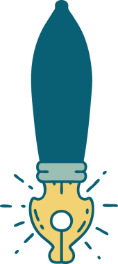 Bir insan tarafından çizilmiş geleneksel dövme çeşidi.