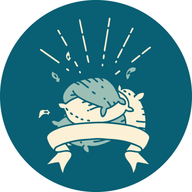 Bir insan tarafından çizilmiş dövme stili yastık yığınının simgesi