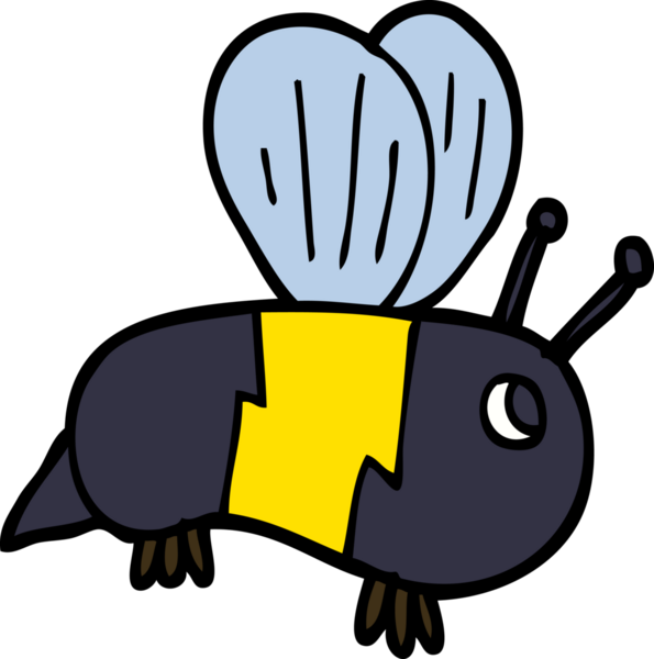 Bir insan tarafından çizilmiş karalama arısı.