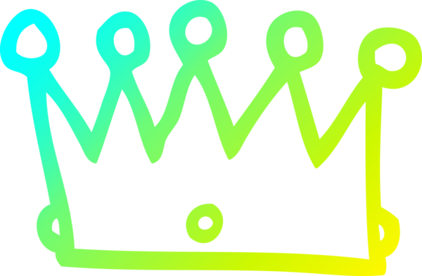 Bir insan tarafından çizilen karikatür kaplamasının soğuk gradyan çizgisi