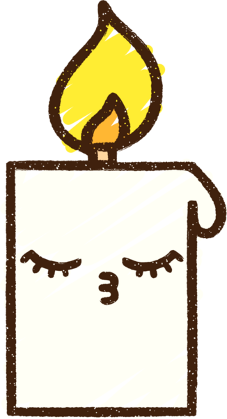 Mum Yanan Tebeşir Bir insan tarafından çizilmiş