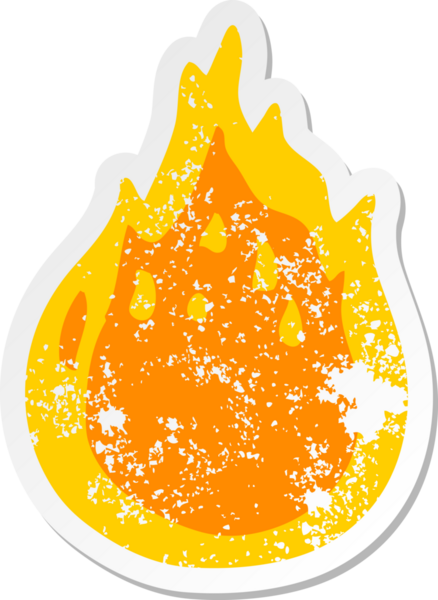 Bir insanın çizdiği çizgi film yangınının sıkıntılı çıkartması.