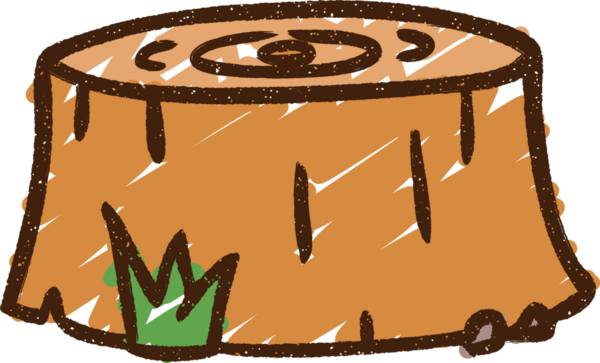 Bir insan tarafından çizilen Ağaç Ağacı Tebeşiri