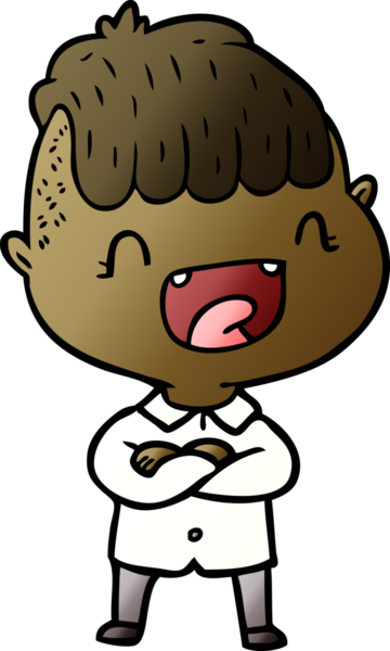 Bir insan tarafından çizilmiş mutlu çocuk çizgi filmi.