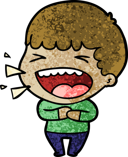 Bir insan tarafından çizilmiş gülen adam.