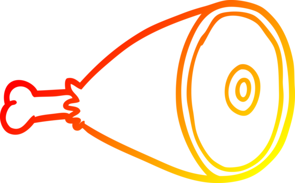 Bir insan tarafından çizilen etin sıcak çizgi çizimi