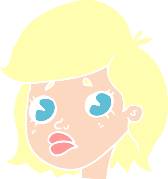 Bir insan tarafından çizilmiş üzgün bir kızın karalaması.