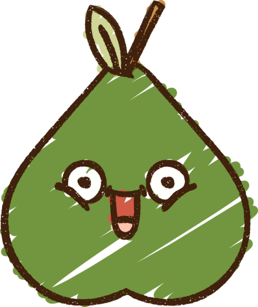 Bir insan tarafından çizilen Armut Tebeşiri