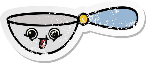 Bir insan tarafından çizilmiş sevimli bir çizgi filmin sıkıntılı çıkartması.