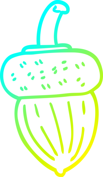 Bir insan tarafından çizilmiş bir palamut karikatürü.