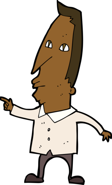 Bir insan tarafından çizilmiş çizgi filmdeki adam.