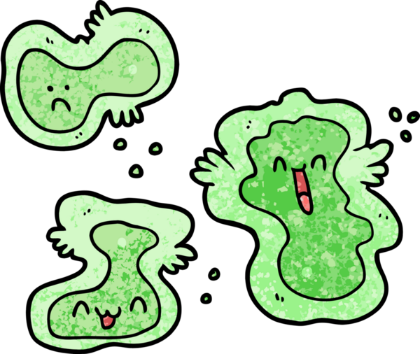 bir insan tarafından çizilmiş karikatür hücreleri