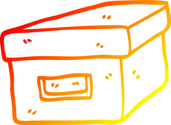 Bir insan tarafından çizilmiş eski bir karikatür kutusunun sıcak çizgi çizimi