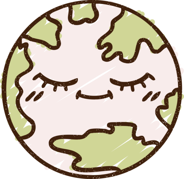 Bir insan tarafından çizilen Dünya Tebeşiri Gezegeni