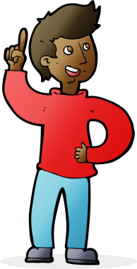 Bir insan tarafından çizilmiş bir fikri olan çizgi film adamı.