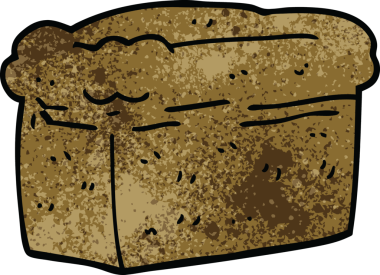 Bir insan tarafından çizilmiş bir ekmek karalaması.