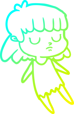 Bir insan tarafından çizilmiş ilgisiz bir karikatür çizimi.