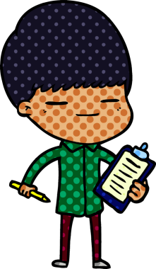 Bir insan tarafından çizilmiş, kendini beğenmiş bir çizgi film karakteri.