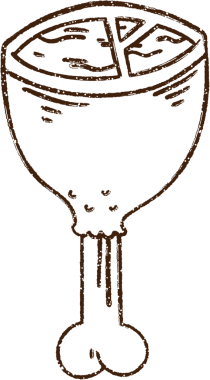 Pişmiş Et Kömürü Bir insan tarafından çizilmiş