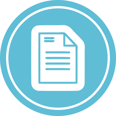 bir insan tarafından çizilmiş resmi belge dairesel simgesi