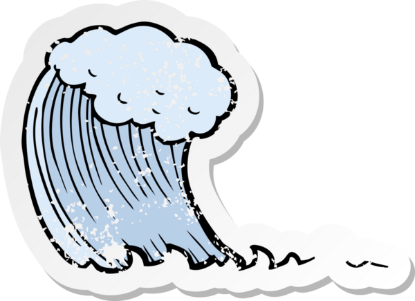 Bir insan tarafından çizilmiş bir çizgi filmin gerilimli etiketi.