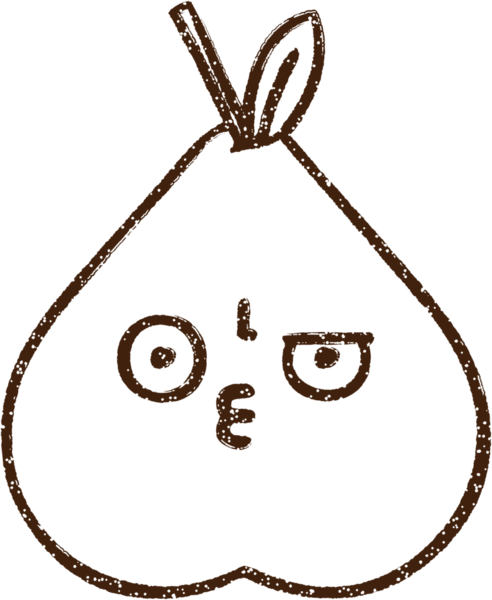 Bir insan tarafından çizilen meyve kömürü.