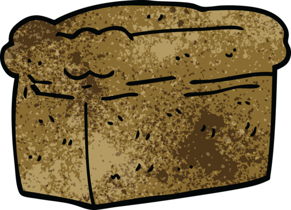 Bir insan tarafından çizilmiş bir ekmek karalaması.