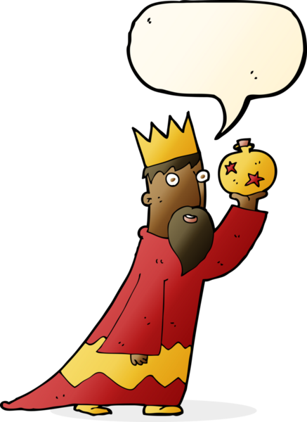 Bir insan tarafından çizilmiş üç bilge adamdan biri.