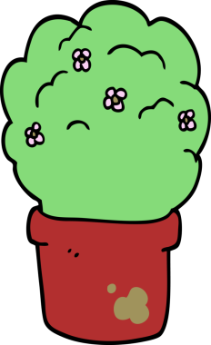 bir insan tarafından çizilmiş karikatür çalı